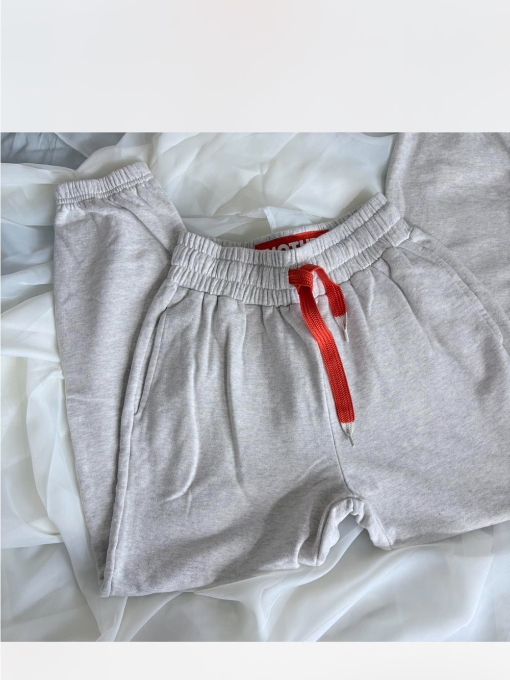 MOTHER Knockout Joggers with Orange Drawstring - Picture 7 of 8
